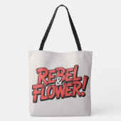 Tote Bag Rebel Bloem (Achterkant)