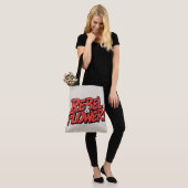Tote Bag Rebel Bloem (Op model)