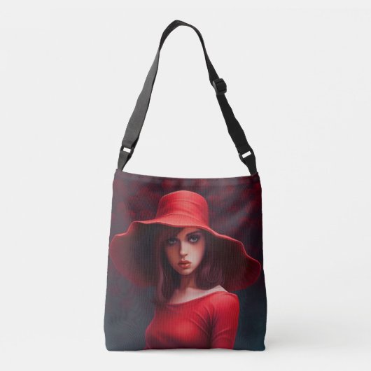 Tote Bag Red Hat Girl (Achterkant)