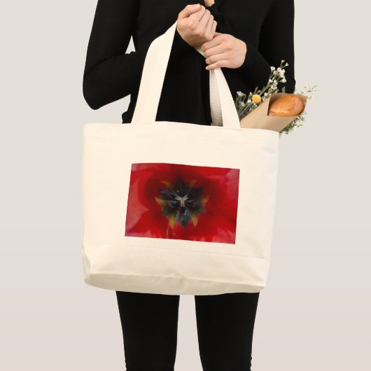 Tote Bag Rode bloem (Voorkant (product))