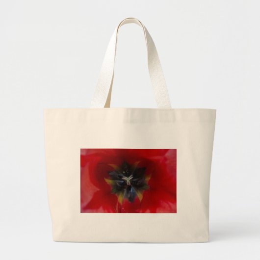Tote Bag Rode bloem (Voorkant)
