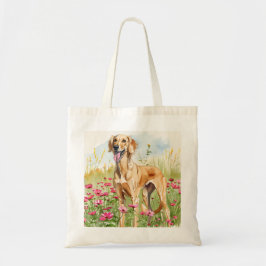 Tote Bag – Saluki Canvas Dog Lover Bag