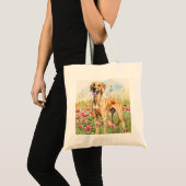 Tote Bag – Saluki Canvas Hondenliefhebber Tas (Voorkant (product))