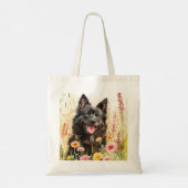 Tote Bag – Schipperke Canvas Hondenliefhebber Tas (Achterkant)
