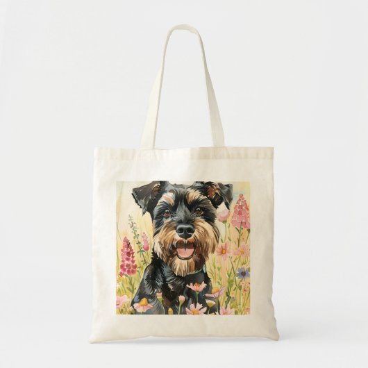 Tote Bag – Schnauzer Canvas Tote for Dog Lovers (Voorkant)