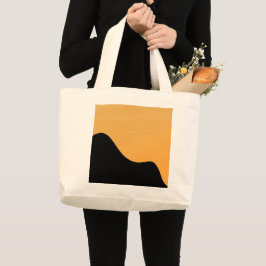 Tote Bag Silhouet van Sunset Mountain om mee te ne