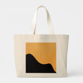 Tote Bag Silhouet van Sunset Mountain om mee te ne (Achterkant)