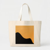 Tote Bag Silhouet van Sunset Mountain om mee te ne (Voorkant)