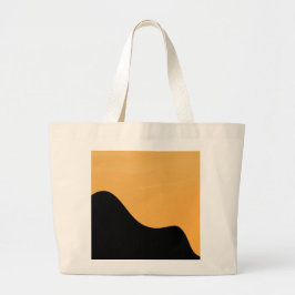 Tote Bag Silhouet van Sunset Mountain om mee te ne