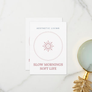 Tote Bag Slow Mornings Soft Life Aesthetic Bedankkaart