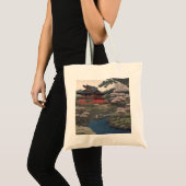 Tote bag - Tempel aan de rivier - Japan (Voorkant (product))