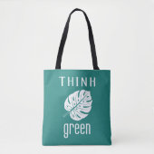 Tote bag THINK GREEN (Voorkant)
