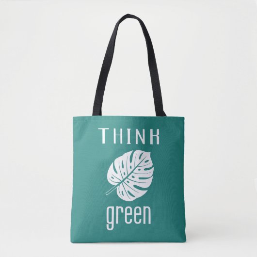 Tote bag THINK GREEN (Voorkant)