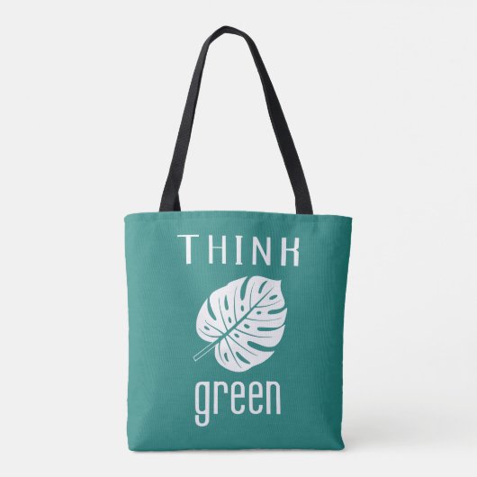 Tote bag THINK GREEN (Achterkant)