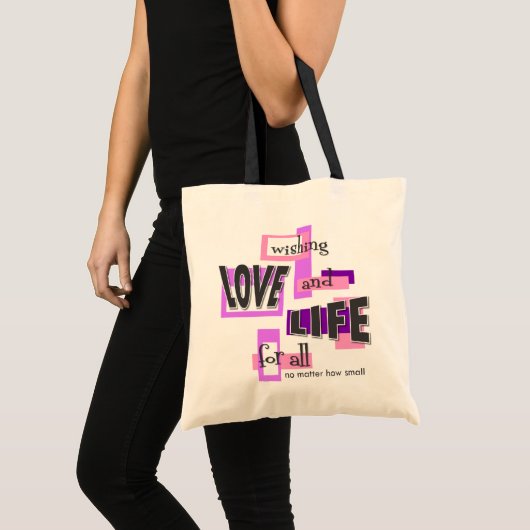 Tote bag to share your pro-life beliefs. (Voorkant (product))