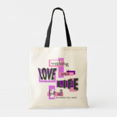 Tote bag to share your pro-life beliefs. (Achterkant)