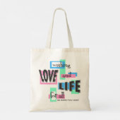 Tote bag to share your pro-life beliefs. (Achterkant)