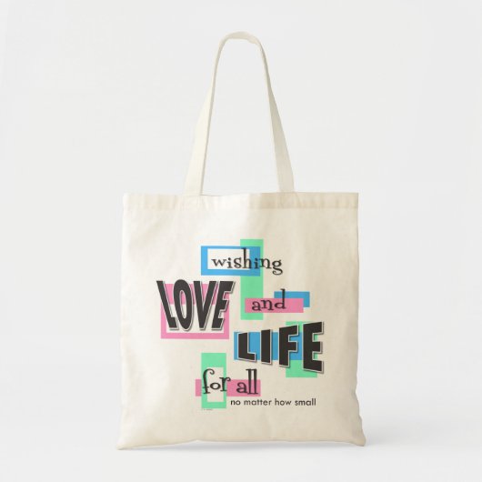 Tote bag to share your pro-life beliefs. (Voorkant)