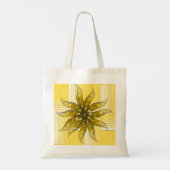 Tote Bag - Veerwindmolen van veren in geel (Achterkant)