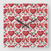 Tote Bag Vierkante Klok (Voorkant)