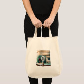 Tote Bag Vintage auto bumpersticker (Voorkant (product))