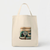 Tote Bag Vintage car bumper stiker (Voorkant)