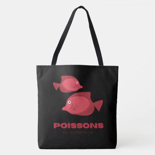Tote Bag Vissen (Voorkant)