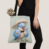 Tote Bag Vogel Familie Vader (Dichtbij)