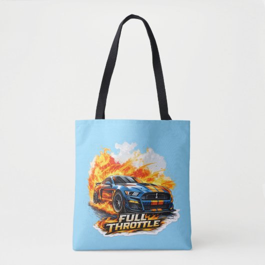 🏁🔥 Tote Bag Vol Gas 👜🚗 (Voorkant)