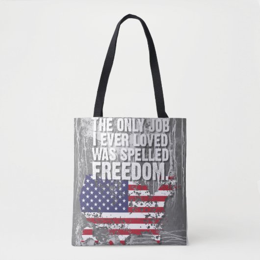 Tote Bag – Vrijheid Werk (Voorkant)