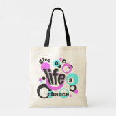 Tote bag with a bubbly design. (Achterkant)