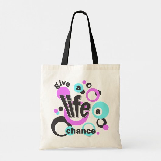 Tote bag with a bubbly design. (Achterkant)