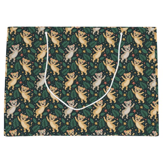 Tote bag with a playful pattern groot cadeauzakje (Voorkant)