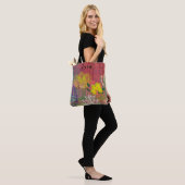 Tote bag  with abstract flora (Op model)