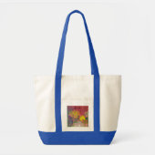 Tote bag with abstract flora (Voorkant)