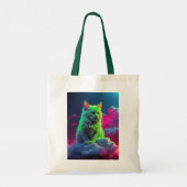 Tote Bag with Cat Illustration (Achterkant)