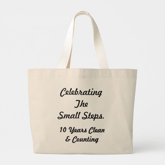 Tote Bag with inspirational quote. (Achterkant)