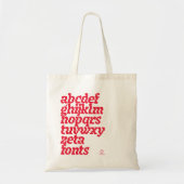 Tote Bag - Zetafonts Keratine (Voorkant)