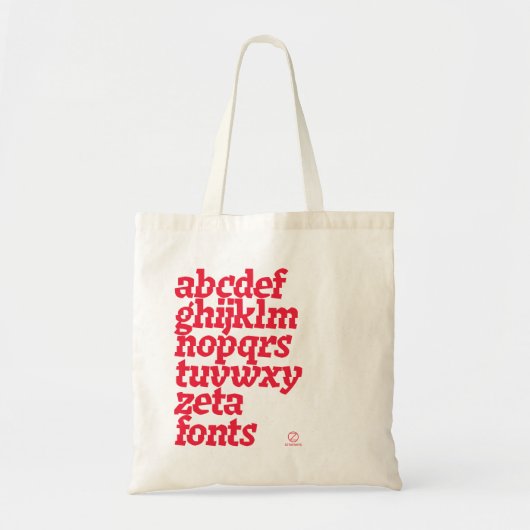 Tote Bag - Zetafonts Keratine (Voorkant)
