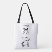 Tote BagPug Breathing Exercise Tote Bag (Achterkant)