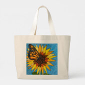 Tote Flower Power Grote Tote Bag (Achterkant)