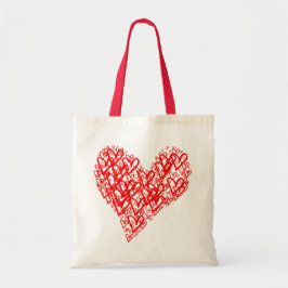 tote hearts tote bag