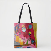 TOTE - "Heavy Red" - Abstract Kunst Beeld - Kandin Bag (Voorkant)