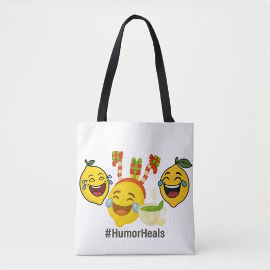 Tote Humor Heals LemonHead Tote Bag (Voorkant)