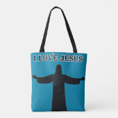 Tote i love jesus tote bag (Achterkant)