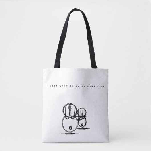 Tote | Ik wil gewoon naast je zijn Bag (Voorkant)