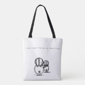 Tote | Ik wil gewoon naast je zijn Bag (Achterkant)