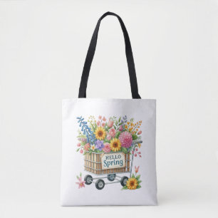 Tote Lentekrans Bloem Tote Tas