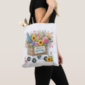 Tote Lentekrans Bloem Tote Tas (Dichtbij)