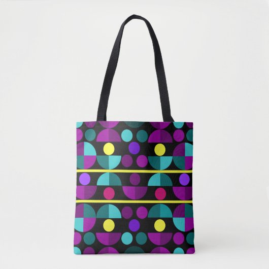 Tote met halve cirkels overal bag (Voorkant)